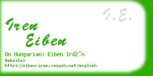 iren eiben business card